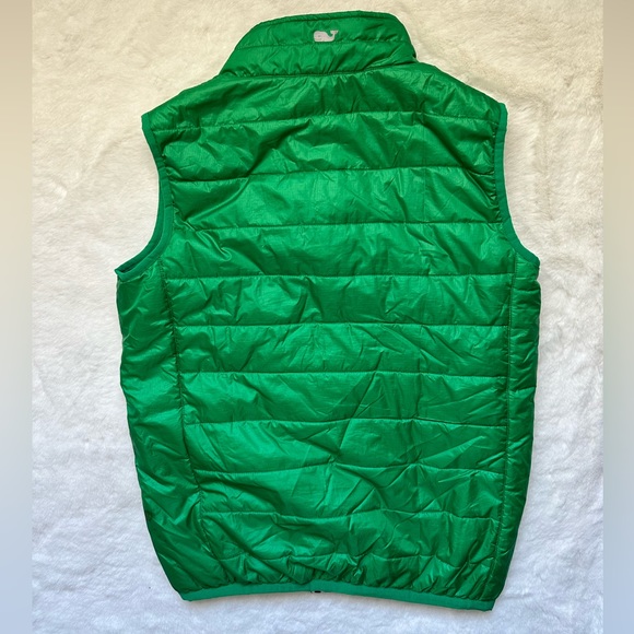 Vineyard vines Lightweight Packable Puffer Vest size L 14-16 Green - Picture 3 of 3